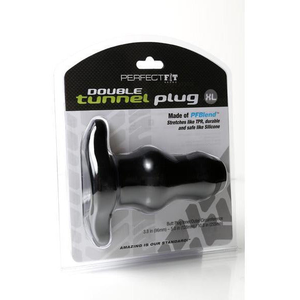 Tunnel Plug Double - XL Black