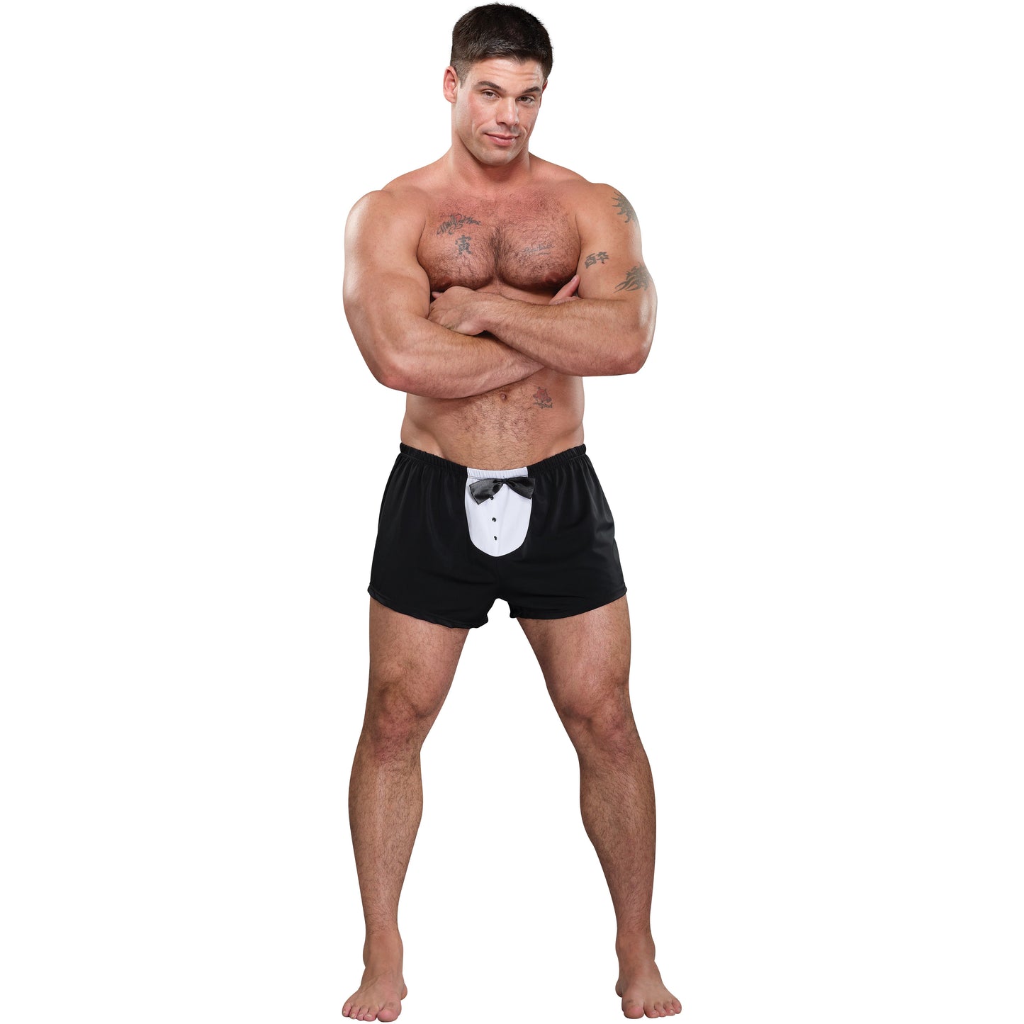 Tuxedo Boxer Novelty Underwear - Black