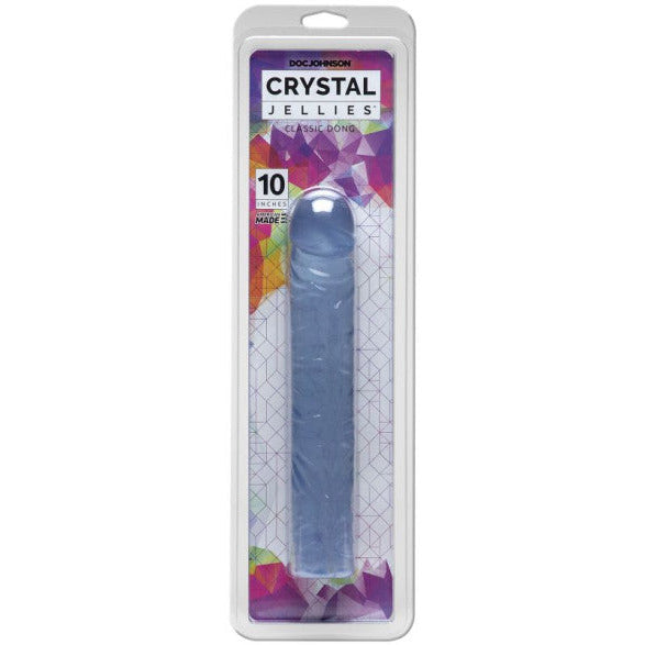 10 inch Crystal Jellies Classic Dong Clear