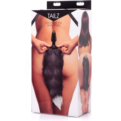 Fox Tail Anal Plug - Grey