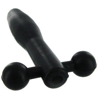 Silicone Cum-Thru Barbell Penis Plug