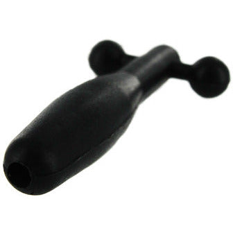 Silicone Cum-Thru Barbell Penis Plug