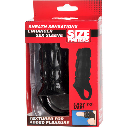 Sheath Sensations Enhancer Sleeve - Black