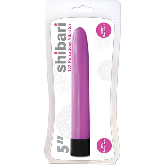 Shibari 10X Pulsations Vibrator 5" - Pink