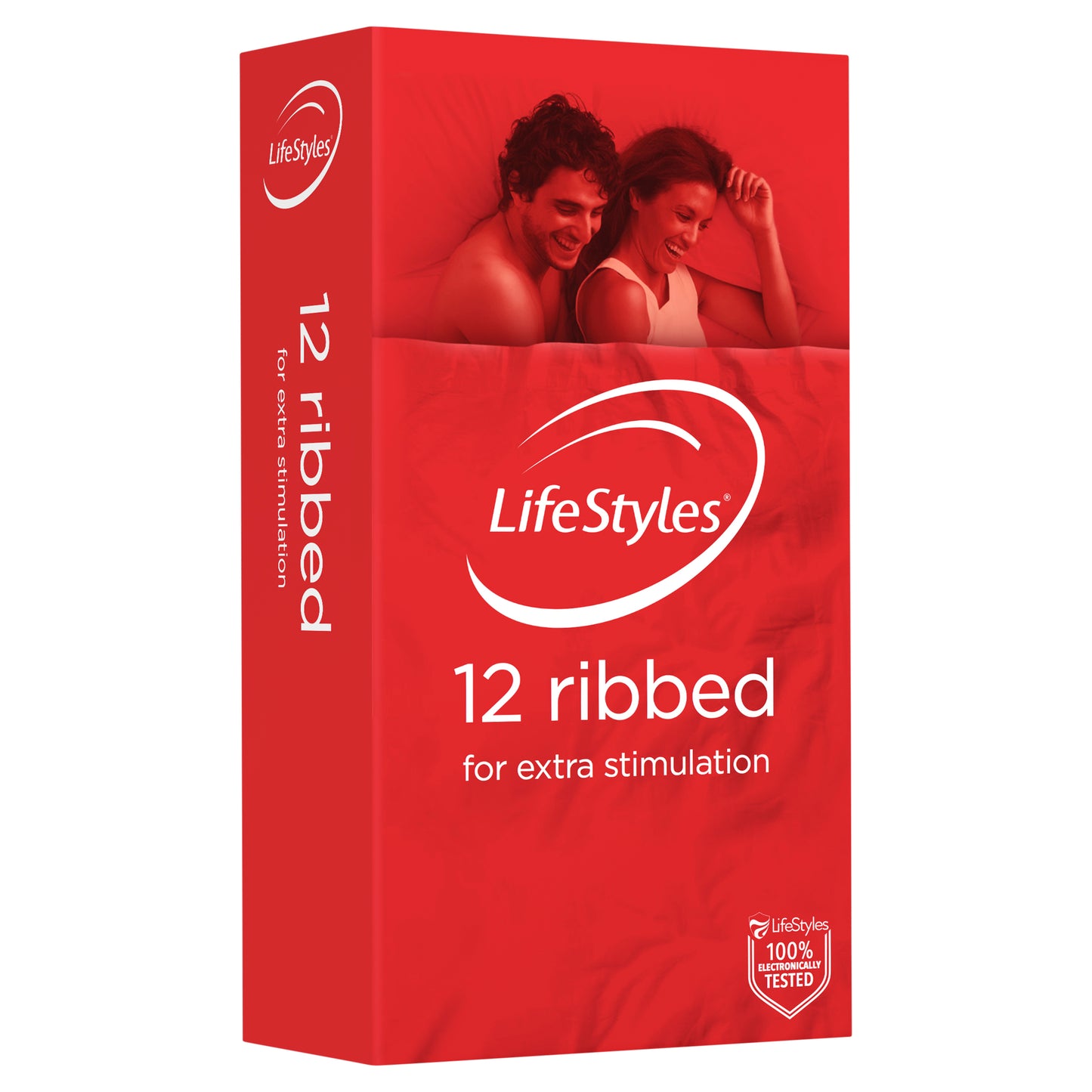 LifeStyles Ribbed Condoms - 12