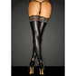 Power Wetlook Stockings With Siliconed Lace