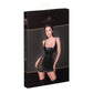 Power Wetlook Dress with Lace Inserts