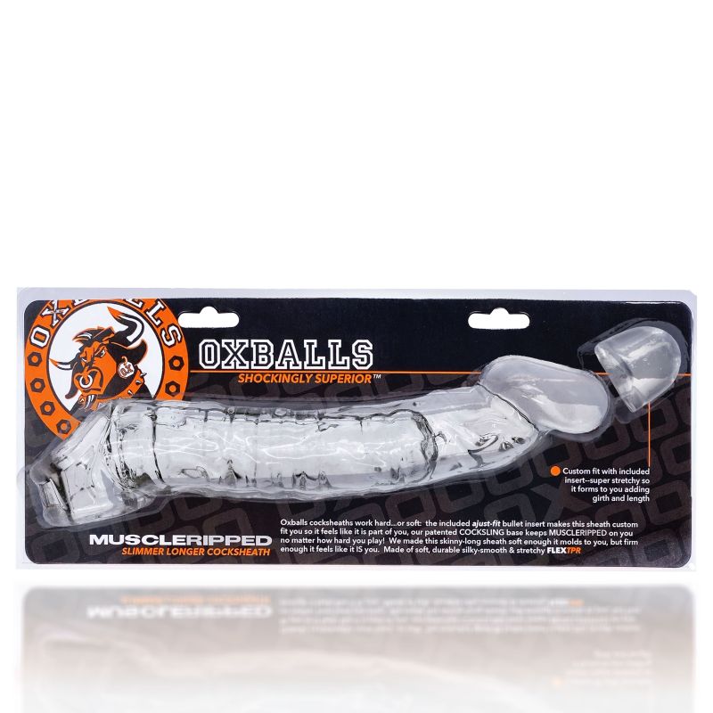 Muscle Ripped Cock Sheath - Clear