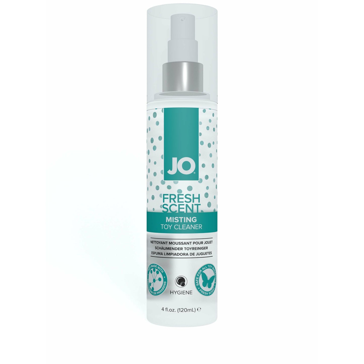 JO Misting Toy Cleaner - Fragrance Free Hygiene - 4oz / 120ml
