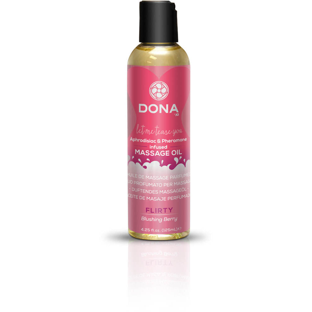 Dona Scented Massage Oil Flirty Aroma - Blushing Berry 120ml