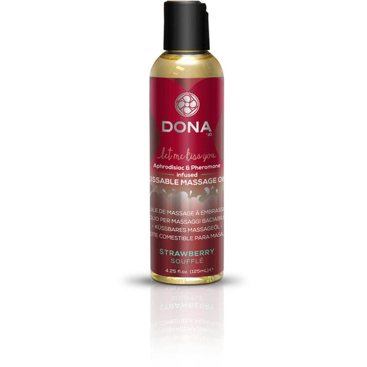 Dona Kissable Massage Oil - Strawberry Souffle 120ml