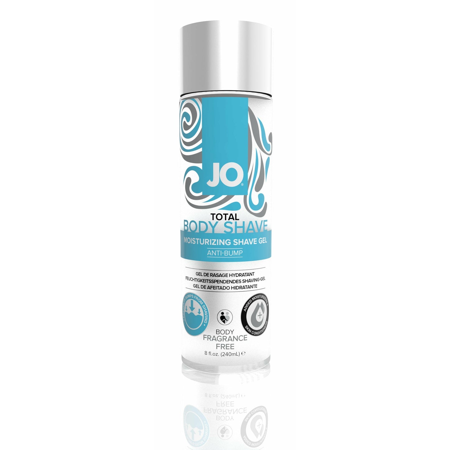 JO Total Body Anti-Bump Shaving Gel - Fragrance Free 8oz / 240ml