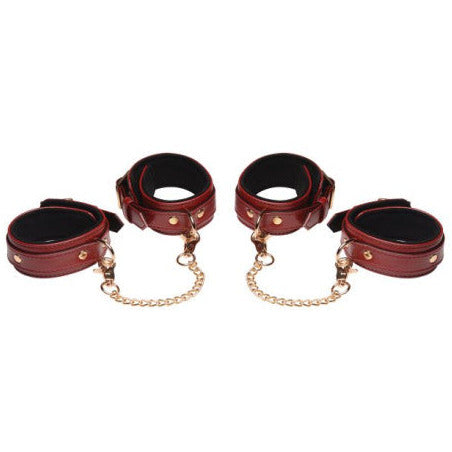 6 Pc Bondage Set - Burgundy