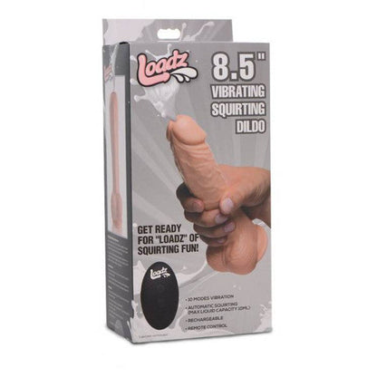 8" Dual Density Squirting Dildo - Light Skin Tone with Remote