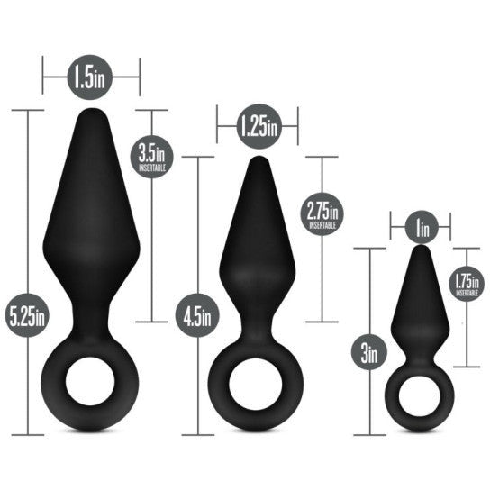 Anal Adventures Platinum Silicone Loop Plug Kit