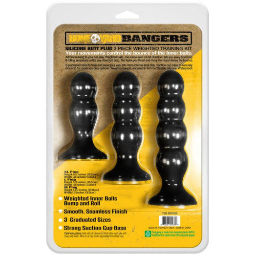 Bangerz Silicone Ass Training Kit 3 Pc