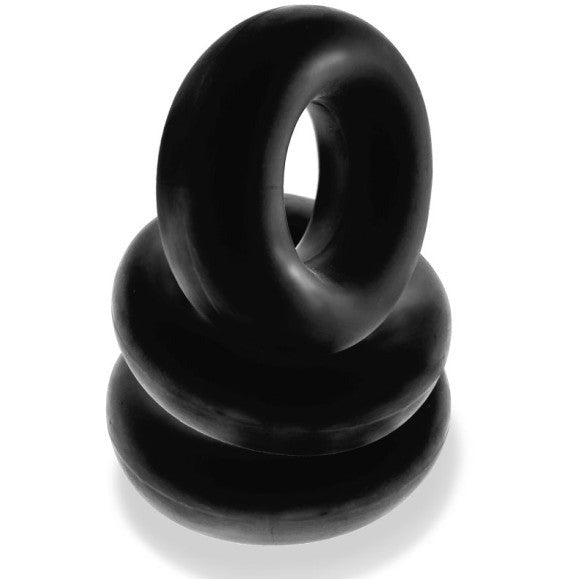 Fat Willy 3 Pc Jumbo Cock Rings - Black