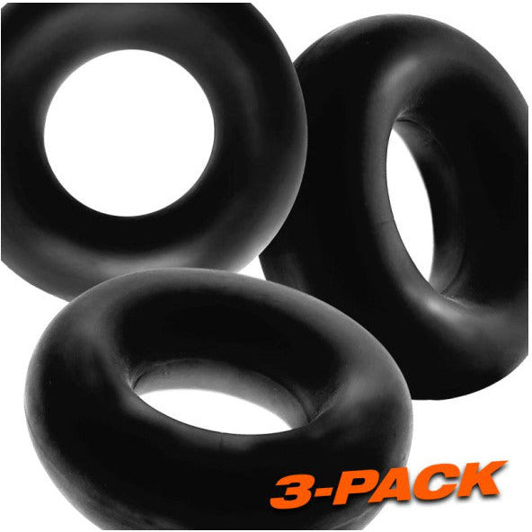 Fat Willy 3 Pc Jumbo Cock Rings - Black