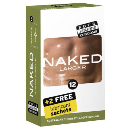 Four Seasons Naked Larger Condom - 12 Pc