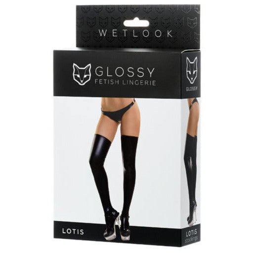 Glossy Wetlook Stockings Lotis