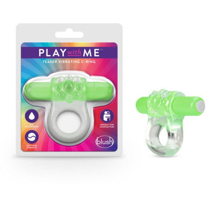 Play with Me Teaser Vibrating Cock Ring - Green