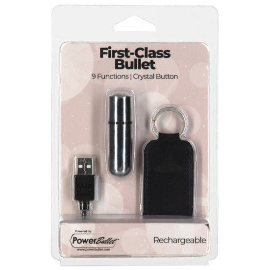 Power Bullet First Class Rechargeable Bullet - Silver