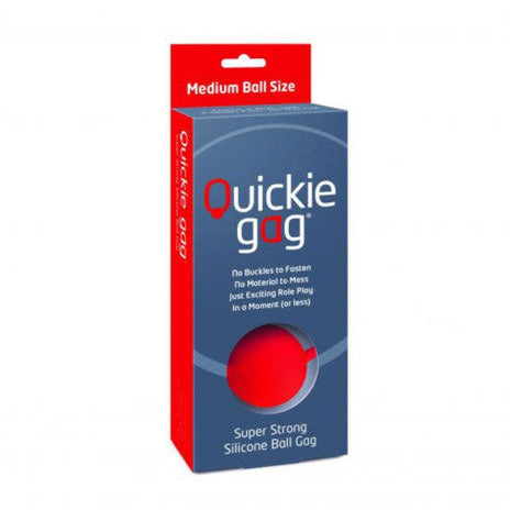 Quickie Gag Medium Ball - Red