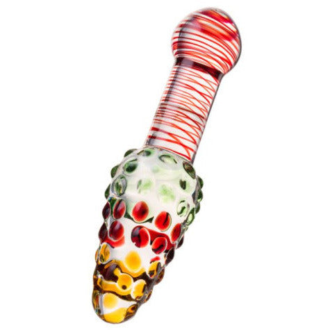 Sexus Glass Dildo Colour Delight - 17cm