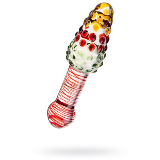 Sexus Glass Dildo Colour Delight - 17cm