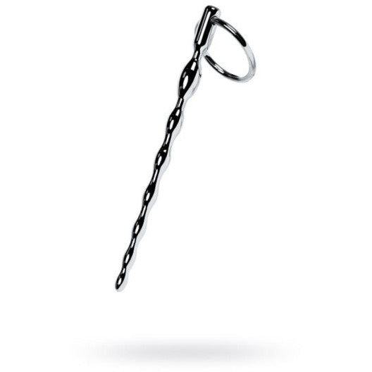 Silver Metal Braided Urethral Plug with Replaceable Ring