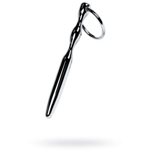 Silver Metal Bullet Shaped Urethral Plug with Ring
