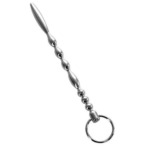 Silver Metal Urethral Plug with Ring