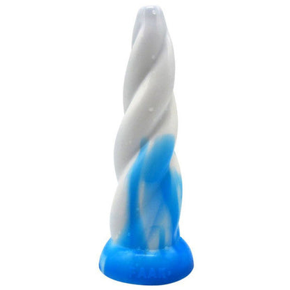 Swirl Dildo - Blue/White