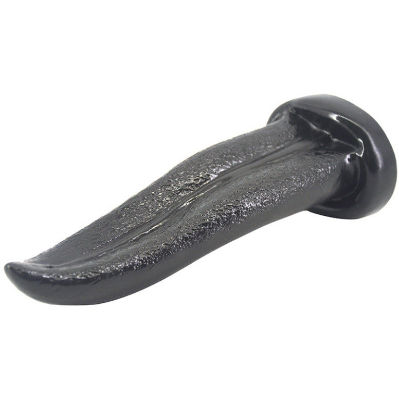 Tongue Shape Anal Plug - Black