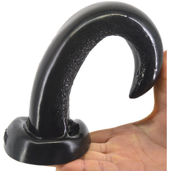 Tongue Shape Anal Plug - Black