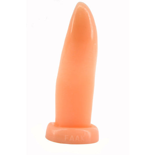 Tongue Shape Anal Plug - Flesh