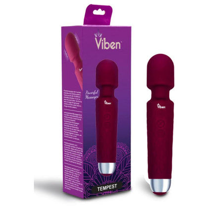 Viben Tempest Rechargeable Wand Massager - Ruby