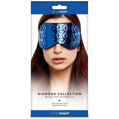 Whip Smart Diamond Blindfold - Blue
